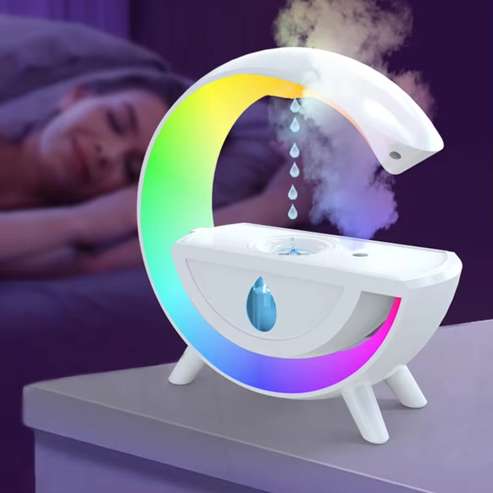 Anti-Gravity Air Humidifier Diffuser Creative Aromatherapy Water Droplet RGB Table Lamp Night Light for Office Bedroom